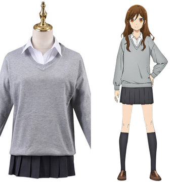 Anime Hori-san to Miyamura-kun Hori Kyouko Halloween Carnival Suit Cosplay Costume Women School Uniform Outfits
